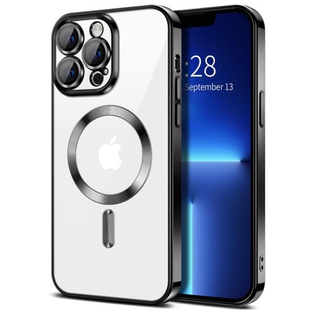 Husa pentru iPhone 13 Pro Max - Techsuit Luxury Crystal MagSafe - Black