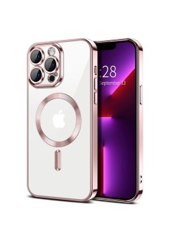 Husa pentru iPhone 13 Pro Max - Techsuit Luxury Crystal MagSafe - Pink