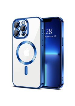 Husa pentru iPhone 13 Pro Max - Techsuit Luxury Crystal MagSafe - Deep Blue