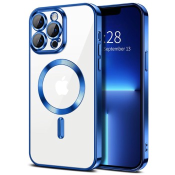 Husa pentru iPhone 13 Pro Max - Techsuit Luxury Crystal MagSafe - Deep Blue