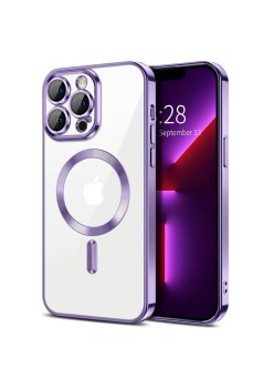 Husa pentru iPhone 13 Pro Max - Techsuit Luxury Crystal MagSafe - Light Purple