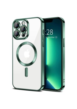 Husa pentru iPhone 13 Pro Max - Techsuit Luxury Crystal MagSafe - Deep Green