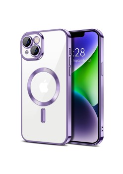Husa pentru iPhone 14 Plus - Techsuit Luxury Crystal MagSafe - Light Purple