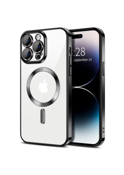 Husa pentru iPhone 14 Pro - Techsuit Luxury Crystal MagSafe - Black