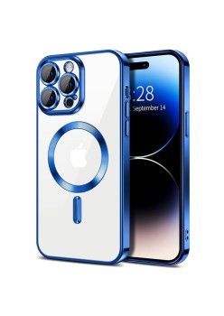 Husa pentru iPhone 14 Pro - Techsuit Luxury Crystal MagSafe - Deep Blue