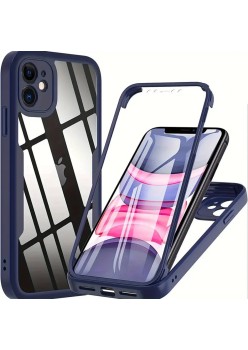 Husa pentru iPhone 11 + Folie - Techsuit ColorVerse 360 Series - Blue