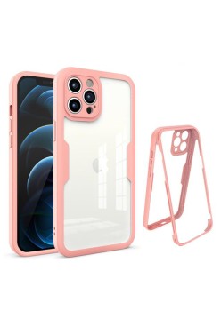 Husa pentru iPhone 12 Pro Max + Folie - Techsuit ColorVerse 360 Series - Pink