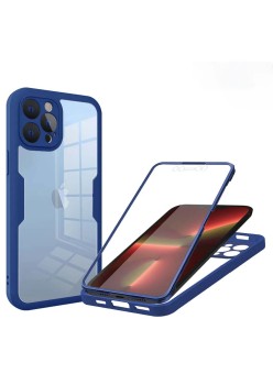 Husa pentru iPhone 13 Pro + Folie - Techsuit ColorVerse 360 Series - Blue