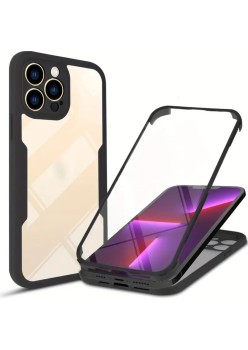 Husa pentru iPhone 13 Pro Max + Folie - Techsuit ColorVerse 360 Series - Black