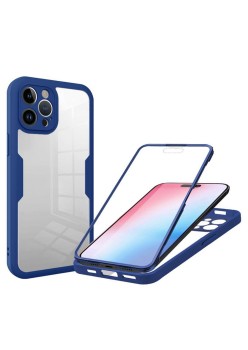 Husa pentru iPhone 14 Pro + Folie - Techsuit ColorVerse 360 Series - Blue