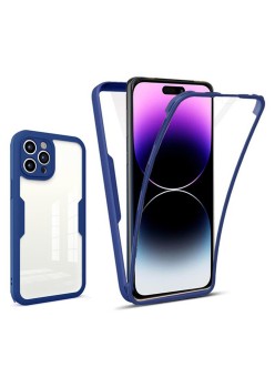 Husa pentru iPhone 14 Pro Max + Folie - Techsuit ColorVerse 360 Series - Blue