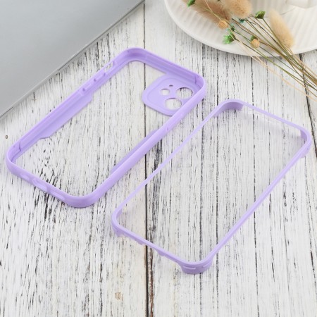 Husa pentru iPhone 12 + Folie - Techsuit ColorVerse 360 Series - Purple