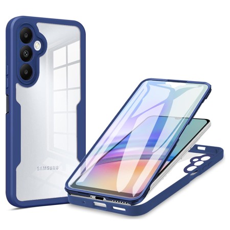 Husa pentru Samsung Galaxy A15 4G / A15 5G + Folie - Techsuit ColorVerse 360 Series - Blue