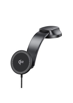 Suport Auto Magnetic cu Incarcare Wireless, 15W - Duzzona (V4) - Black