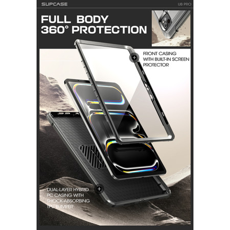 Husa pentru iPad Pro 11 (2024), Supcase Unicorn Beetle Pro, Black