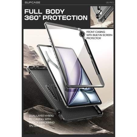 Husa pentru iPad Air 13 (2024), Supcase Unicorn Beetle Pro, Black