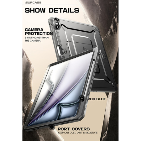 Husa pentru iPad Air 13 (2024), Supcase Unicorn Beetle Pro, Black