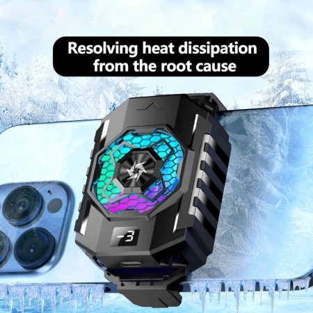 Ventilator pentru Telefon, Display - Techsuit (SL31) - Black