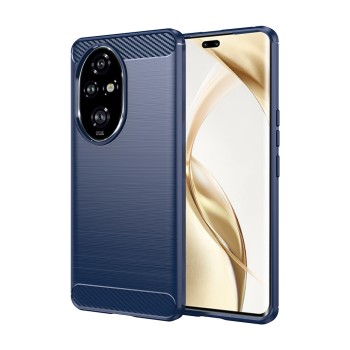 Husa Carbon Anti-Soc pentru Honor 200 Pro, Protectie Premium Blue, Tech Protects, Blue