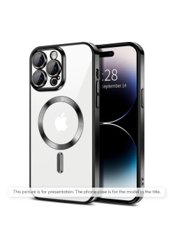 Husa pentru Samsung Galaxy A55 5G - Techsuit Luxury Crystal MagSafe - Black