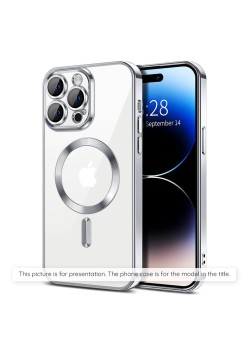 Husa pentru Samsung Galaxy A55 5G - Techsuit Luxury Crystal MagSafe - Silver