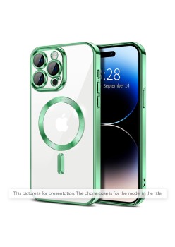 Husa pentru Samsung Galaxy A55 5G - Techsuit Luxury Crystal MagSafe - Light Green