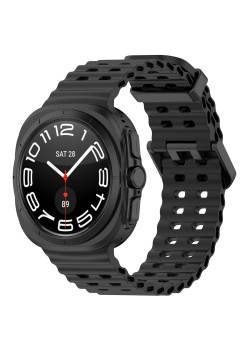 Curea pentru Samsung Galaxy Watch Ultra 47mm - Techsuit Watchband (W062) - Black