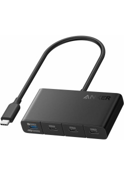 Docking Station, 10Gbps, 100W, 4x Type-C - Anker (A8340GA1) - Black