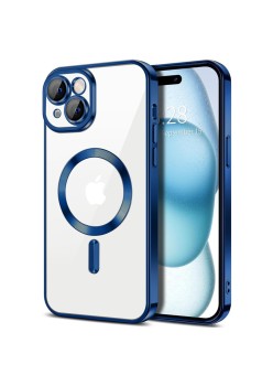 Husa pentru iPhone 16 - Techsuit Luxury Crystal MagSafe - Deep Blue