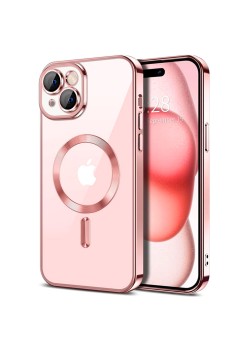 Husa pentru iPhone 16 - Techsuit Luxury Crystal MagSafe - Pink