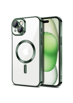 Husa pentru iPhone 16 - Techsuit Luxury Crystal MagSafe - Deep Green