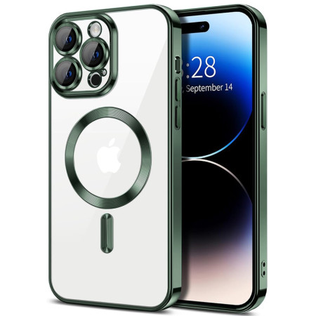 Husa pentru Iphone 16 Pro, Atasare Magnetica, MagSafe, Deep Green