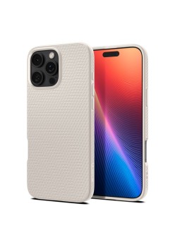 Husa pentru iPhone 16 Pro - Spigen Liquid Air - Natural Titanium