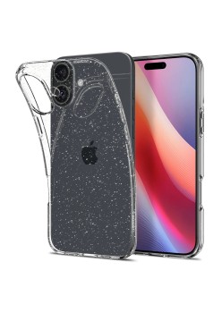 Huse pentru iPhone 16 Plus - Spigen Liquid Crystal Glitter - Crystal Quartz