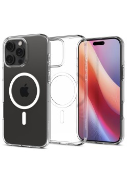 Husa pentru iPhone 16 Pro - Spigen Liquid Crystal MagSafe - Clear