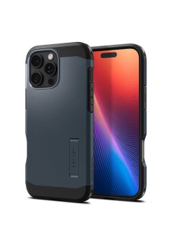 Husa pentru iPhone 16 Pro - Spigen Tough Armor MagSafe - Metal Slate