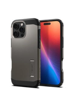 Husa pentru iPhone 16 Pro - Spigen Tough Armor MagSafe - Gunmetal