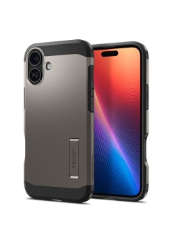 Husa pentru iPhone 16 - Spigen Tough Armor MagSafe - Gunmetal