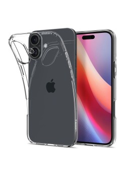 Husa pentru iPhone 16 - Spigen Liquid Crystal - Clear