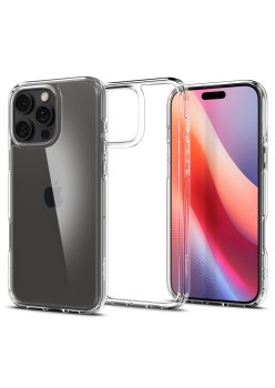 Husa pentru iPhone 16 Pro - Spigen Ultra Hybrid - Crystal Clear