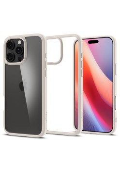 Husa pentru iPhone 16 Pro - Spigen Ultra Hybrid - Natural Titanium