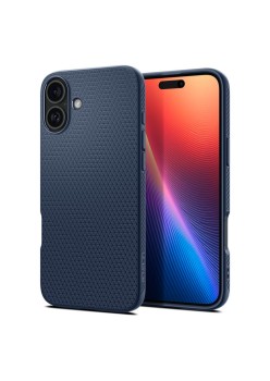 Husa pentru iPhone 16 - Spigen Liquid Air - Navy Blue