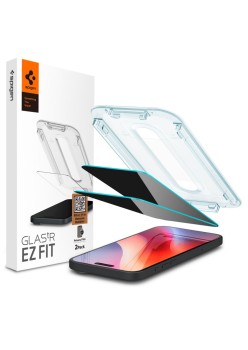 Folie pentru iPhone 16 Pro Max (set 2) - Spigen Glas.tR EZ FIT - Privacy