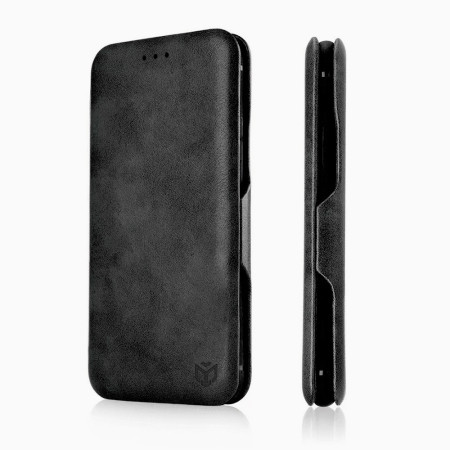 Husa tip carte pentru Samsung Galaxy A10 Techsuit, Inchidere Magnetica, Black