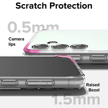 Husa pentru Samsung Galaxy S23 FE Ringke Fusion, Clear