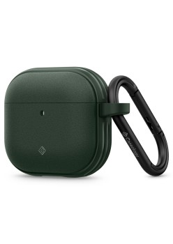 Husa cu Holder Metalic pentru Apple AirPods 4 Spigen Caseology Vault - Midnight Green