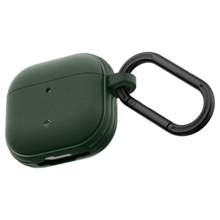 Husa cu Holder Metalic pentru Apple AirPods 4 Spigen Caseology Vault - Midnight Green