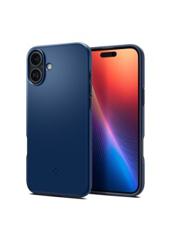 Husa pentru iPhone 16 - Spigen Thin Fit MagSafe - Navy Blue