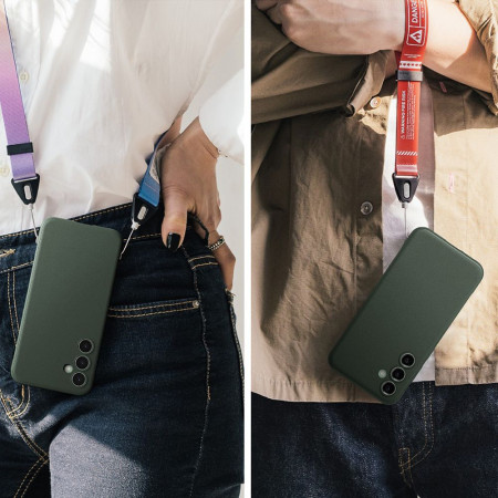 Husa pentru Samsung Galaxy S23 FE Ringke Onyx, Dark Green
