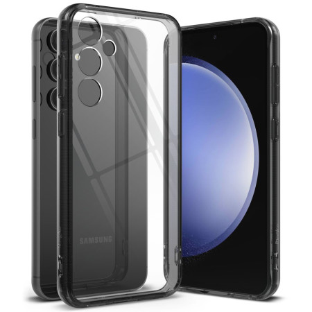 Husa pentru Samsung Galaxy S23 FE,  Ringke Fusion, Smoke Black